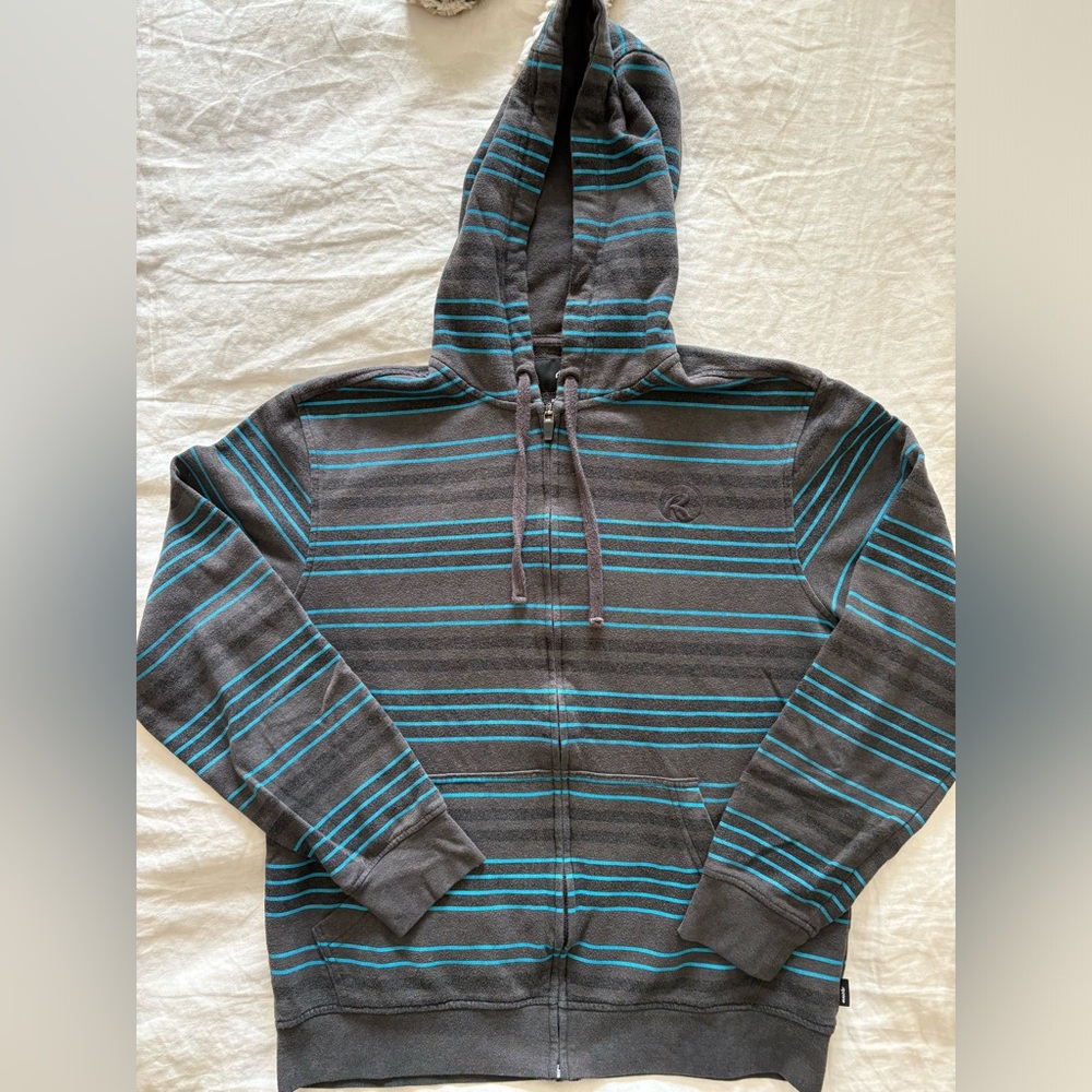 Ripzone Y2K Striped Zip Up